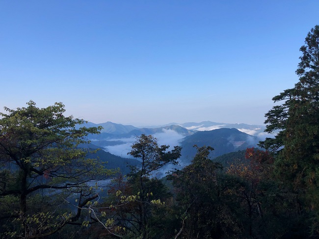 ツーリング　高野山　雲海